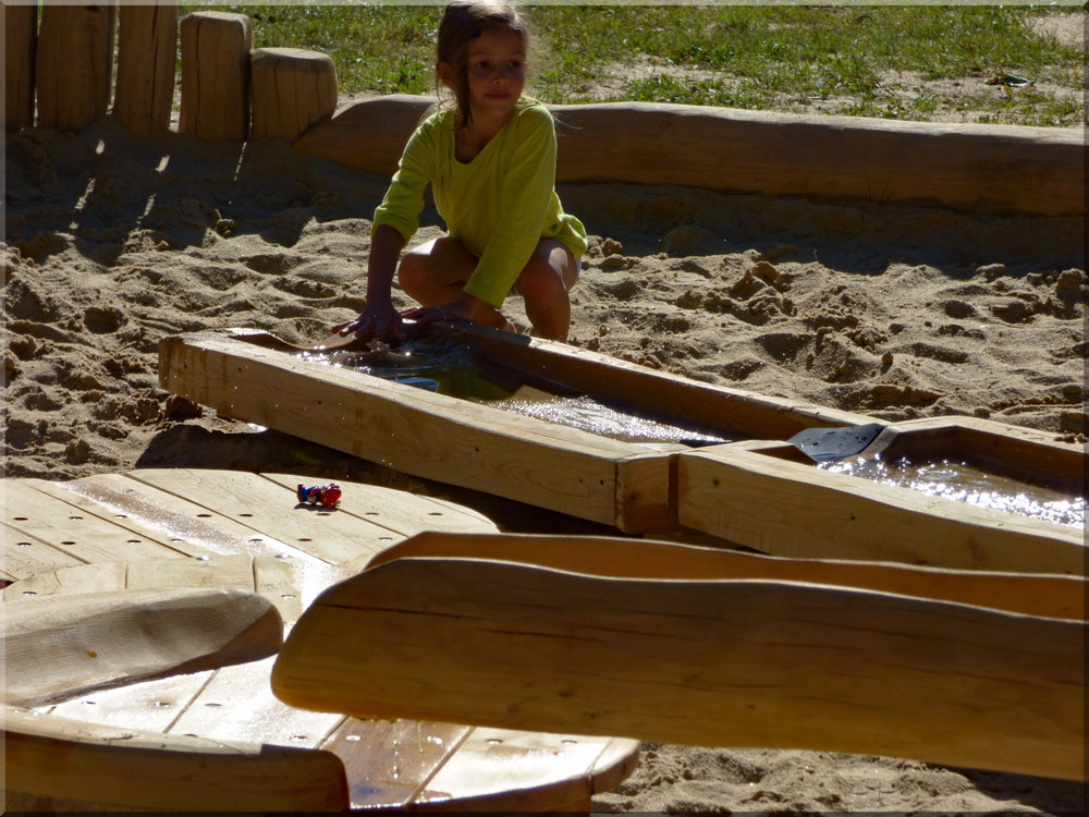 Matschanlage, Matschspielplatz aus Holz nach Wunsch